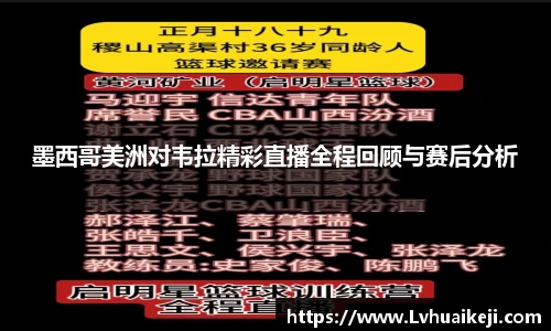 墨西哥美洲对韦拉精彩直播全程回顾与赛后分析